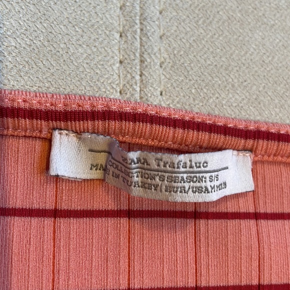 Zara striped crop top pink/red - Picture 2 of 4